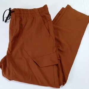 NWT FLX Women's Brown Cargo Pant Size L